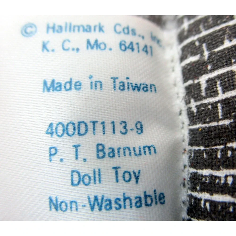 P T Barnum Hallmark Collectible Cloth Doll 1979 Vintage Famous Americans 7
